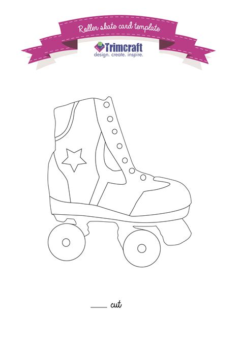 roller skate template card httpwwwtrimcraftcoukarticleshave fun