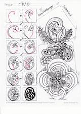 Zentangle Muster Zenjoy Tangle Malen Zentangles Hanni Waldburger Anleitungen Czt Vorlagen Lernen Mandalas Hanny Tangled Besuchen Dessins Vivid sketch template