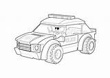 Coloring Lego Pages Printable City Car Library Clipart Police sketch template