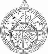 Astrolabe Regiomontanus Astrolabio Compass Usf Gears Astrolab Astronomia Imagen Astrolabes Astronomie sketch template