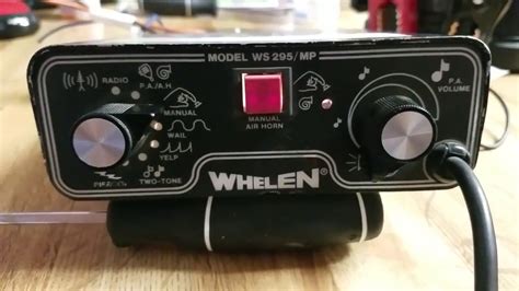 whelen ws  mp siren demo rare vintage siren youtube