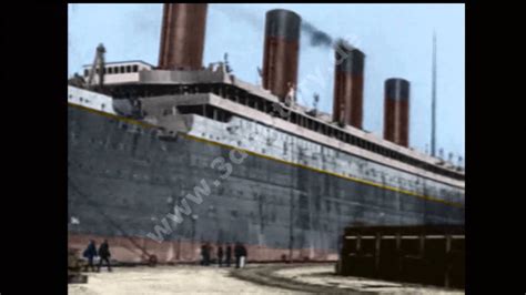 titanic footage colorization  youtube