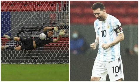 lionel messi reacts after argentina beat colombia in copa