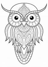 Hibou Gufi Colorare Owls Gufo Disegni Eulen Hiboux Printable Colorier Motifs Erwachsene Adulti Malbuch Détails Justcolor Easy Geometric Ausmalbilder Kids sketch template