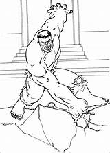 Hulk Coloring Incredible Printable Ground Superhero Pages Smashing Marvel Boys Colouring Ecoloringpage sketch template