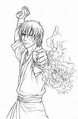 Zuko Avatar Prince Coloring Airbender Pages Last Cartoon Nirvana Demon Drawing Deviantart Sheet Characters Charaters Prinze Lineart Color Getdrawings Getcolorings sketch template