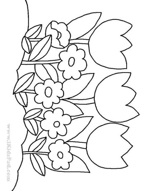 flower coloring pages  kindergarten printable flower coloring