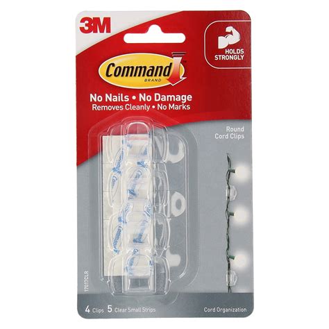 command clear adhesive  cord clips  pack bunnings australia