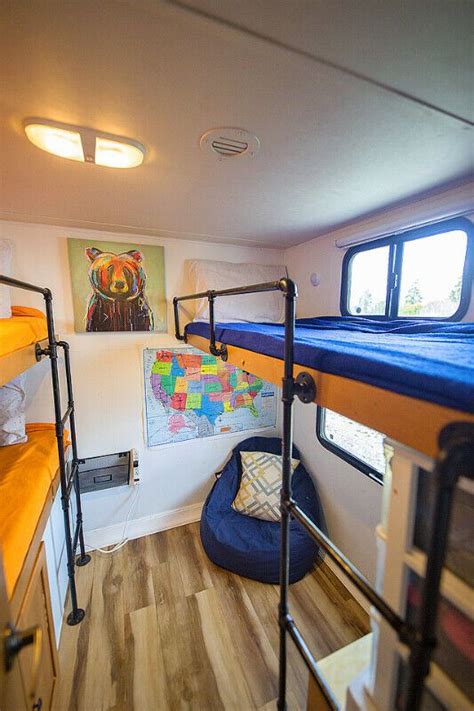 fully renovated travel trailer  bunk room travel trailers
