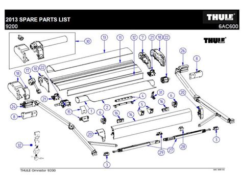 dometic  power awning parts diagram reviewmotorsco