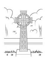 Celtic Croix Celtique Celta Zum Ornament Kreuz Keltisches Ausmalen Monumento Adorno Crosses Supercoloring Décorations Enluminure Lebensbaum Colorear Keltische Ausmalbild Mit sketch template