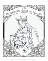 Scotland St Coloring Margaret Saint Pages Drawing Queen Getdrawings sketch template