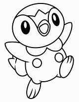 Piplup sketch template