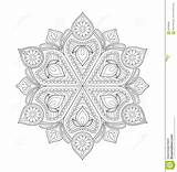 Illustration Mandala Decorative Abstract Flower Preview sketch template