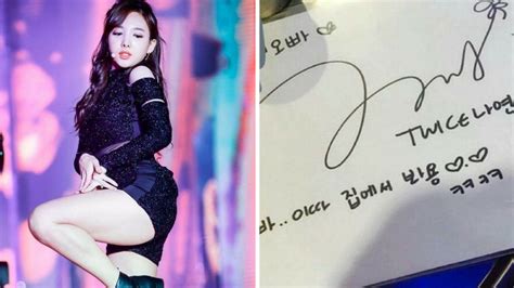 A Male Fan Asks Twice Nayeon To Write Sexual Comment In