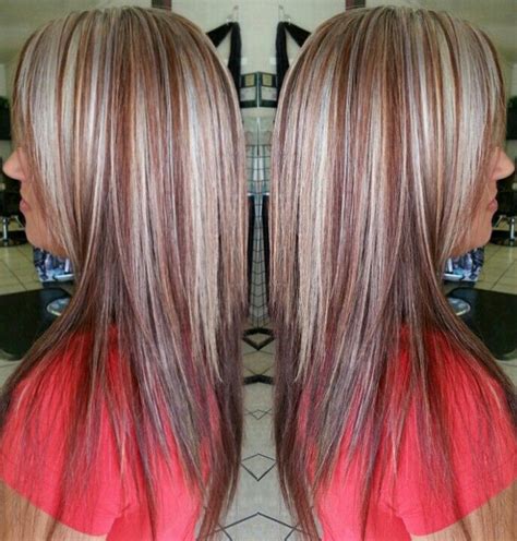 image result  red gray highlighted hair silver blonde hair auburn