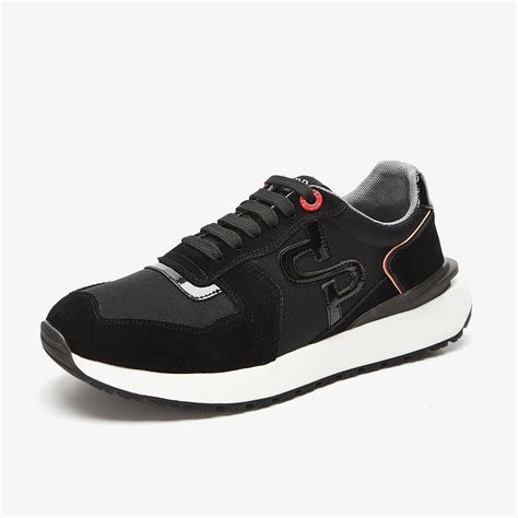 lace  suede sneakers black opp official store