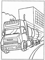 Kleurplaat Kleurplaten Vrachtwagens Wheeler Vrachtwagen Scania Freightliner Getcolorings Voertuigen Getdrawings Gratis sketch template
