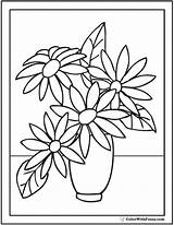 Coloring Flower Pages Single Print Getcolorings Pdf sketch template
