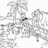 Coloring Drawing Pages Easy Age Stone Flintstones Jungle Kids Teenagers Rainforest Color Animals Printable Drawings Cartoon Creative Landscape Clipart Caveman sketch template