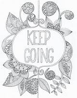 Pages Coloring Colouring Printable Sheets Adult Quote Affirmation Mandala Zentangle Positive Quotes Doodle Books Book Affirmations sketch template