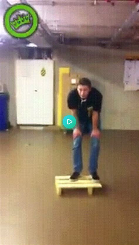 This Guy Stuck A Kickflip On A Pallet Not A Skateboard A Pallet