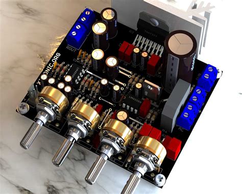 circuit power audio amplifier  tda  xtronic