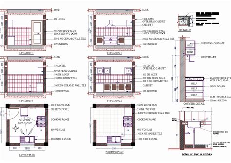 detalle cocina en autocad descargar cad  kb bibliocad