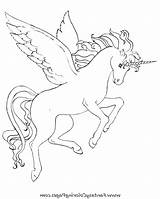Pegasus Coloring Pages Unicorn Unicorns Getcolorings Colo Color sketch template
