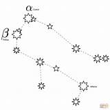Constellation Gemini Printable Constellations Tweeling Supercoloring sketch template