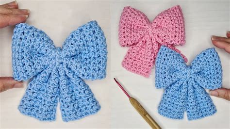 easy crochet bow tutorial