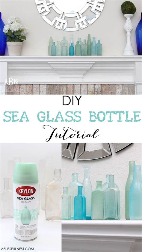 How To Make Diy Sea Glass Bottles Tutorial For Coastal Decor
