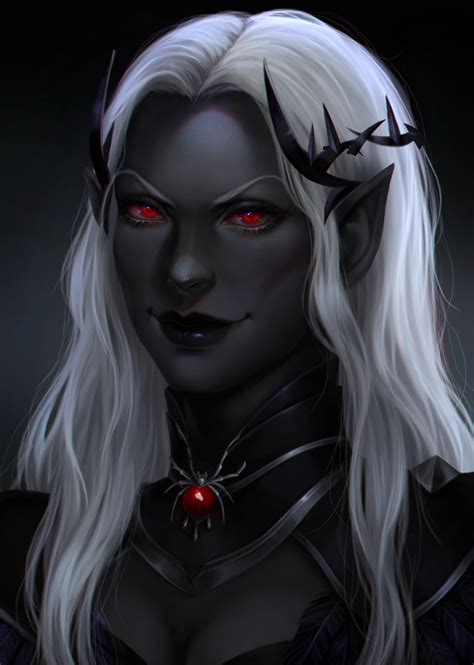 Dark Elf Girl Appreciation Blog Dark Elf Elf Art Character Portraits