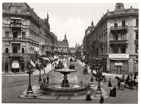 vintage historic   frankfurt  main germany   late  century monovisions