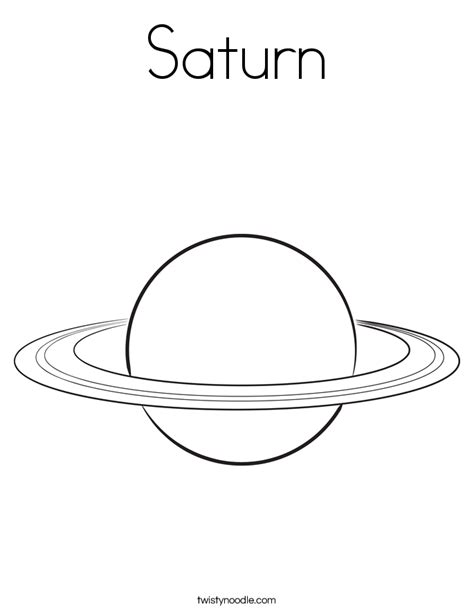saturn coloring page twisty noodle