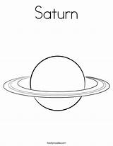 Saturn Coloring Pages Twistynoodle Planet Color Printable Space Print Solar Planets Kids Outline Clipart Universum System Moon Sun Jupiter Drawing sketch template