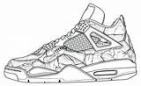 Coloring Shoes Pages Basketball Shoe Jordan Getcolorings Color sketch template