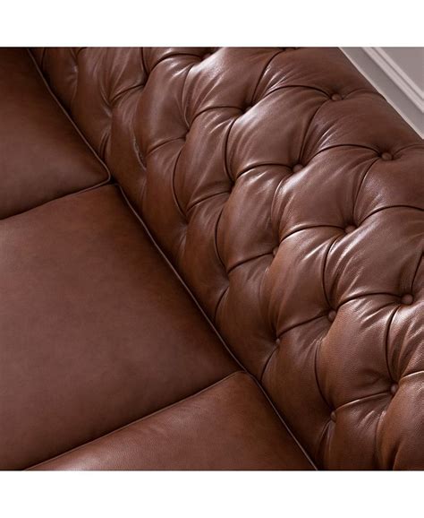 Nice Link Alexandon Leather Chesterfield Sofa And Reviews Furniture