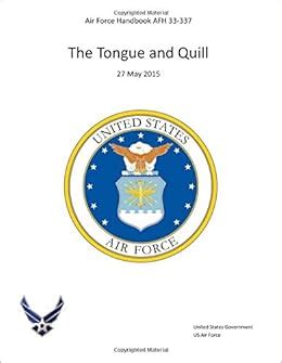 air force handbook afh    tongue  quill    united