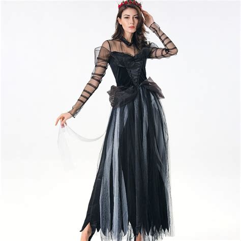 wholesale black sexy lace vampire witch costume for
