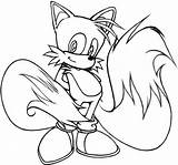 Tails Coloring Fox Pages Timeless Miracle Print sketch template