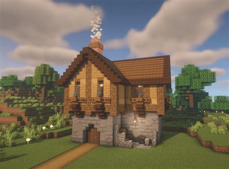 simple medieval house minecraft
