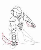 Drawing Hooded Figure Draw Paintingvalley Assassin sketch template