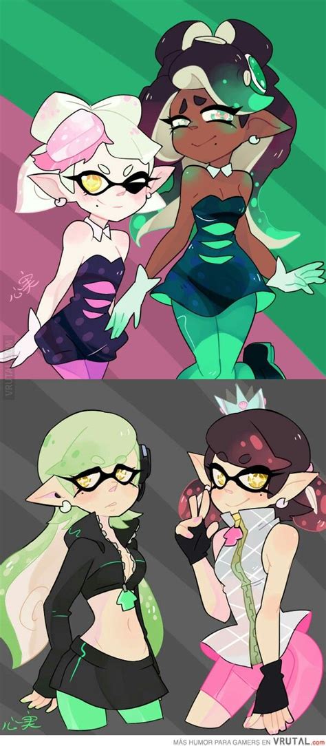 if off the hook stars and squid sisters switched clothes love it credit to the artist