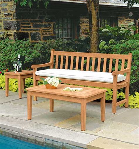 teak benches  garden patio country casual teak