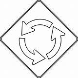 Traffic Signs Circle Clipart Coloring Pages Sign Outline Intersection Road Circular Template Printable Danger Bestofcoloring Clipartbest Etc Sines W2 Usf sketch template