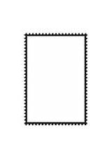 Postage Stamp Coloring Rectangular Square sketch template
