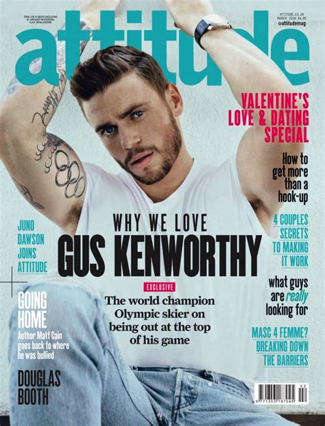 gus kenworthy covers attitude magazine talks first gay kiss