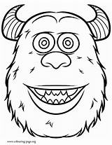 University Monsters Coloring Sullivan Colouring Pages sketch template