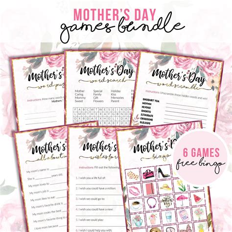 item  unavailable etsy printable games mothers day games